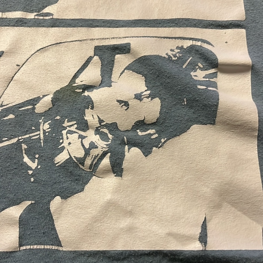 snoop dogg shirt graphic tee (lighting is bad but it's light blue)